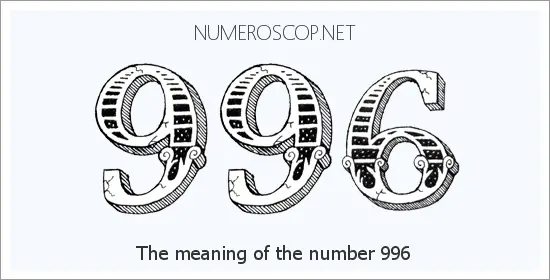 Angel number 996 meaning