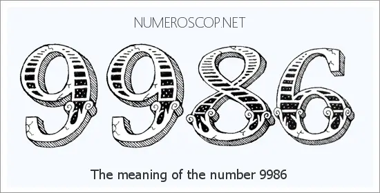 Angel number 9986 meaning